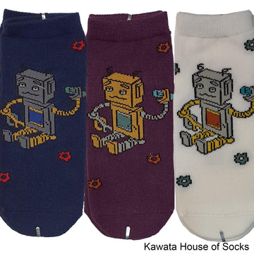 Anti-Slip Robot Series 3 Socks - Kawata House of Socks