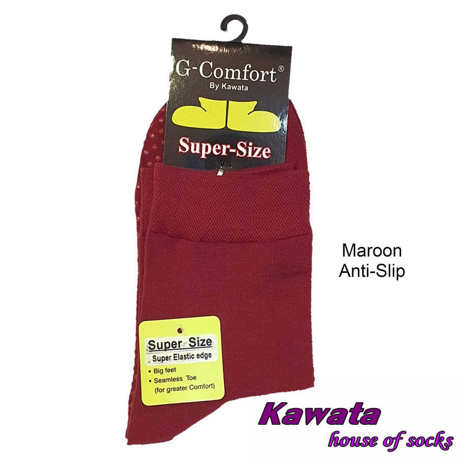 Anti-Slip Super Size Socks/Extra Large Socks/Plus Size Socks/Extra Wide Socks/ Non-binding Socks - Kawata House of Socks