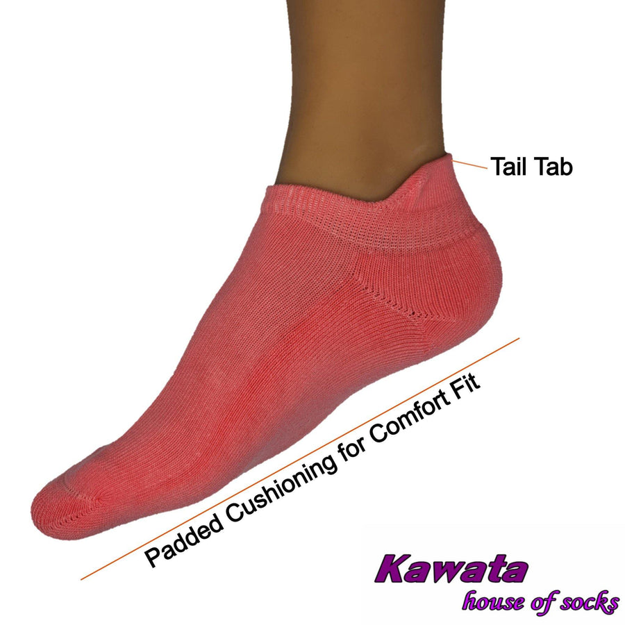 Padded Heel Tab Ankle Sport Socks - Kawata House of Socks