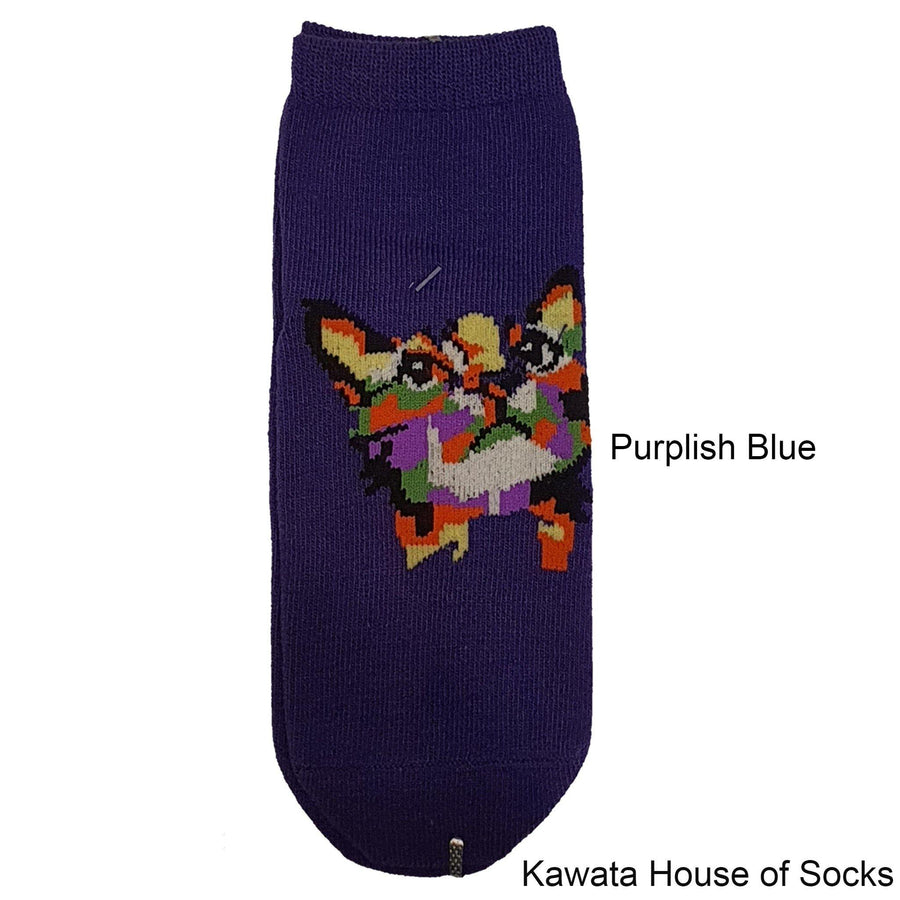 Anti-Slip Quarter Artistic Cat Socks - Kawata House of Socks