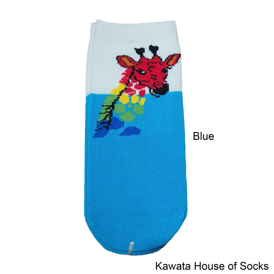 Anti-Slip Quarter Giraffe Socks - Kawata House of Socks