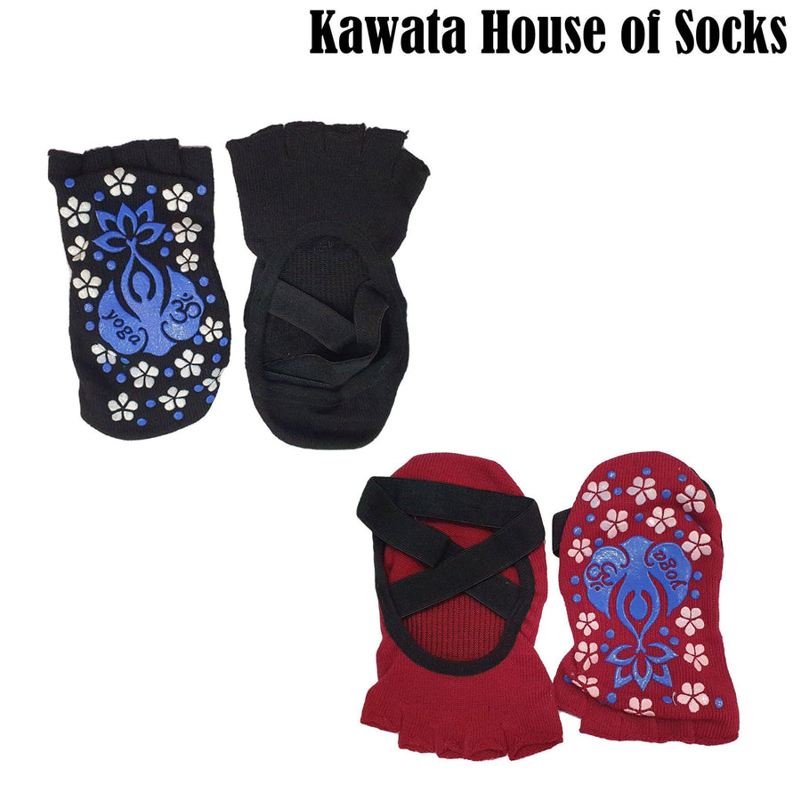 Open Toe Anti Slip Yoga Socks - Kawata House of Socks