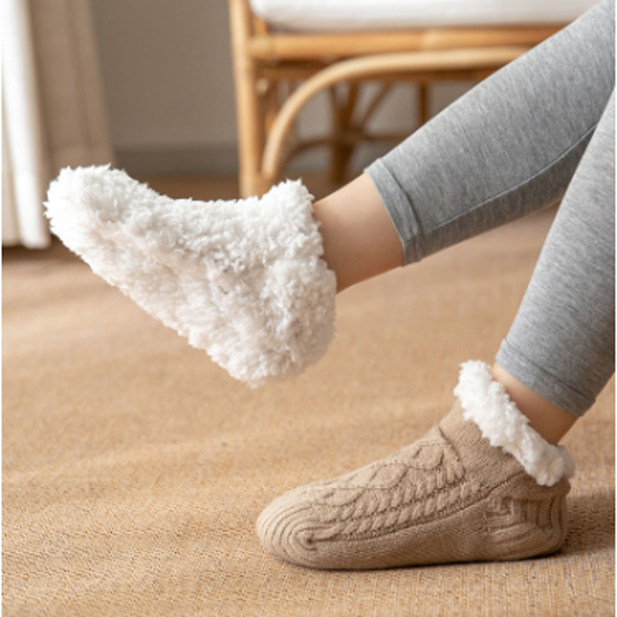 Ankle Casual Thick Thermal Socks Ankle Sherpa Lined Sock