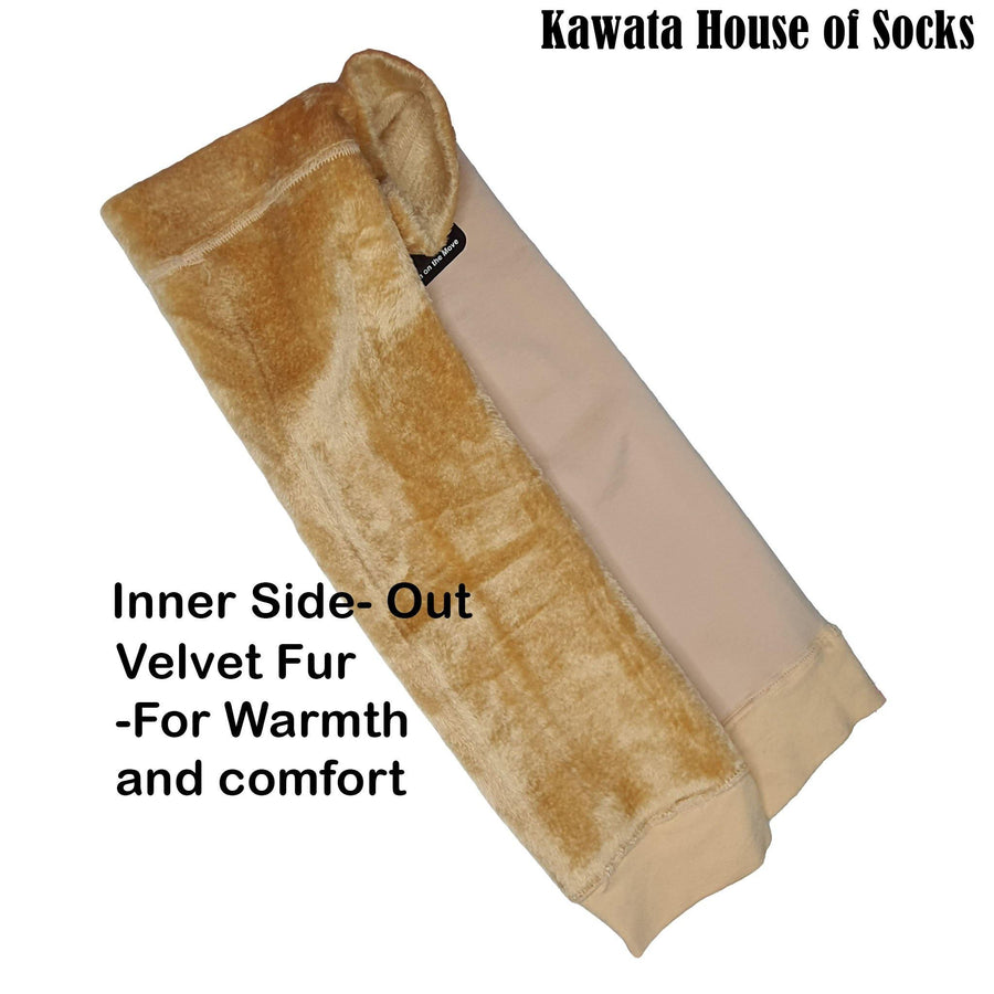 Velvet Leg Warmer ( Free Size ) - Kawata House of Socks