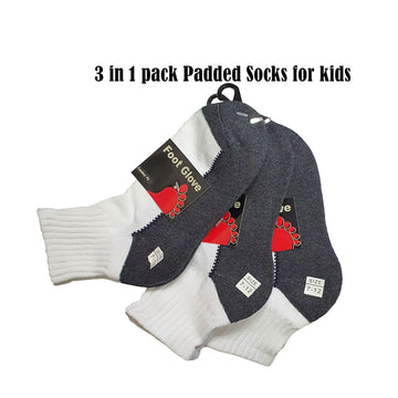 Stock Clearance! Padded Sport Socks | Cushioned Socks for Kids ( Exclusive Online ) - Kawata House of Socks
