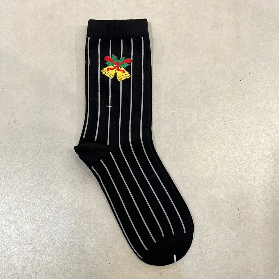 Jingle Bell Mid Calf Socks