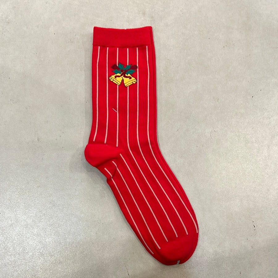 Jingle Bell Mid Calf Socks