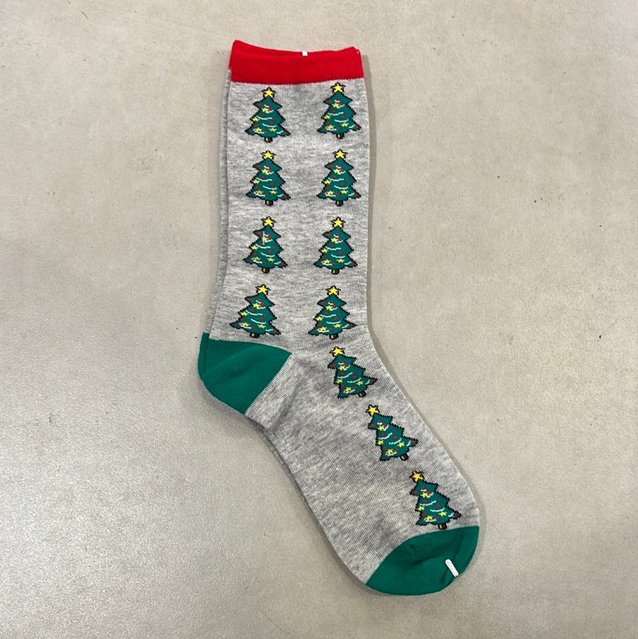 Christmas Tree Mid Calf Socks