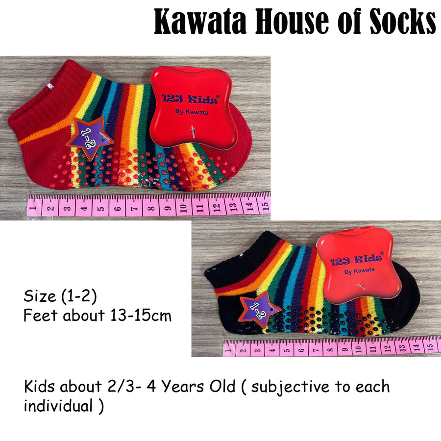 Kids Anti Slip Rainbow Ankle Socks