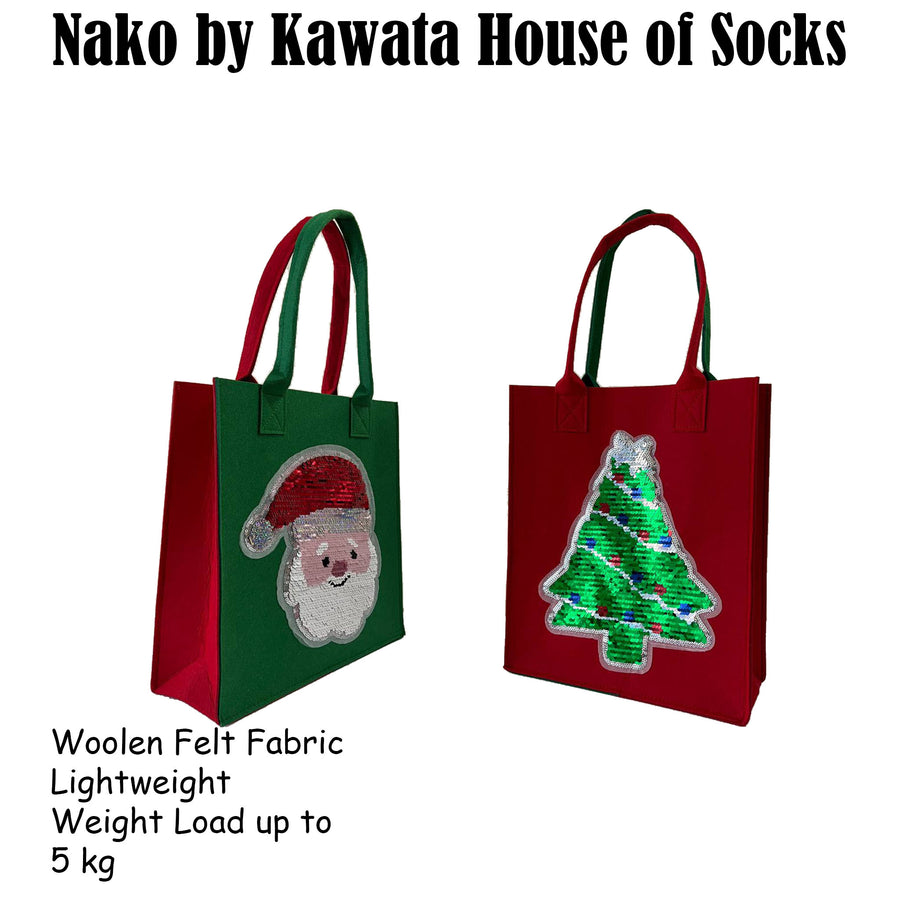 Tote Bag- Dual Colored Christmas Bag