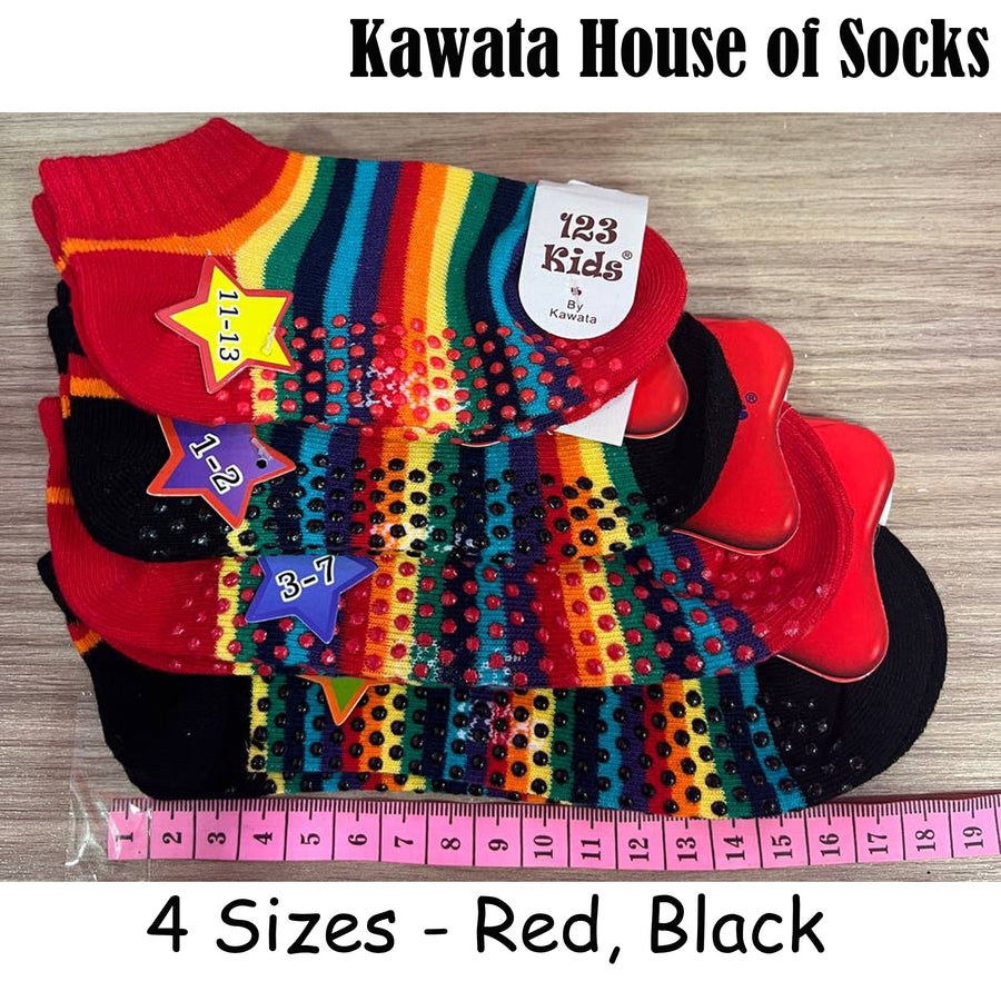 Kids Anti Slip Rainbow Ankle Socks