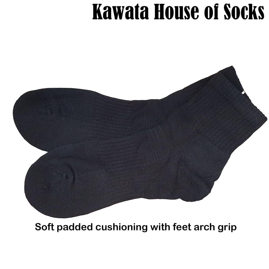 Padded Crew Socks / Padded Quarter Socks / Padded Sport Socks / Thick Socks - Kawata House of Socks