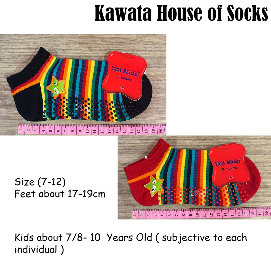 Kids Anti Slip Rainbow Ankle Socks