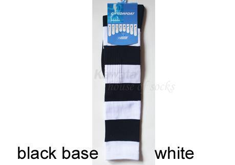 Stripe Soccer Socks/ Sport Long Socks /Ruby Socks / Softball Socks / Sport Socks - Kawata House of Socks