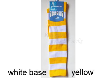 Stripe Soccer Socks/ Sport Long Socks /Ruby Socks / Softball Socks / Sport Socks - Kawata House of Socks